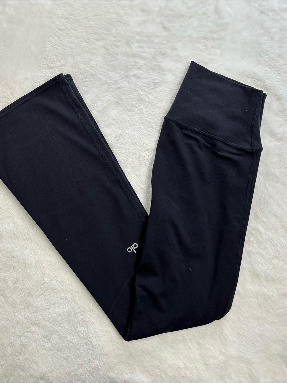 Alo Yoga Airbrush High-Waist Bootcut Leggings - Black - Size S - Picture 9 of 9
